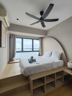 Japanese Tatami 2BR | Panoramic Sunset Sea View | Free Parking | Danga Bay