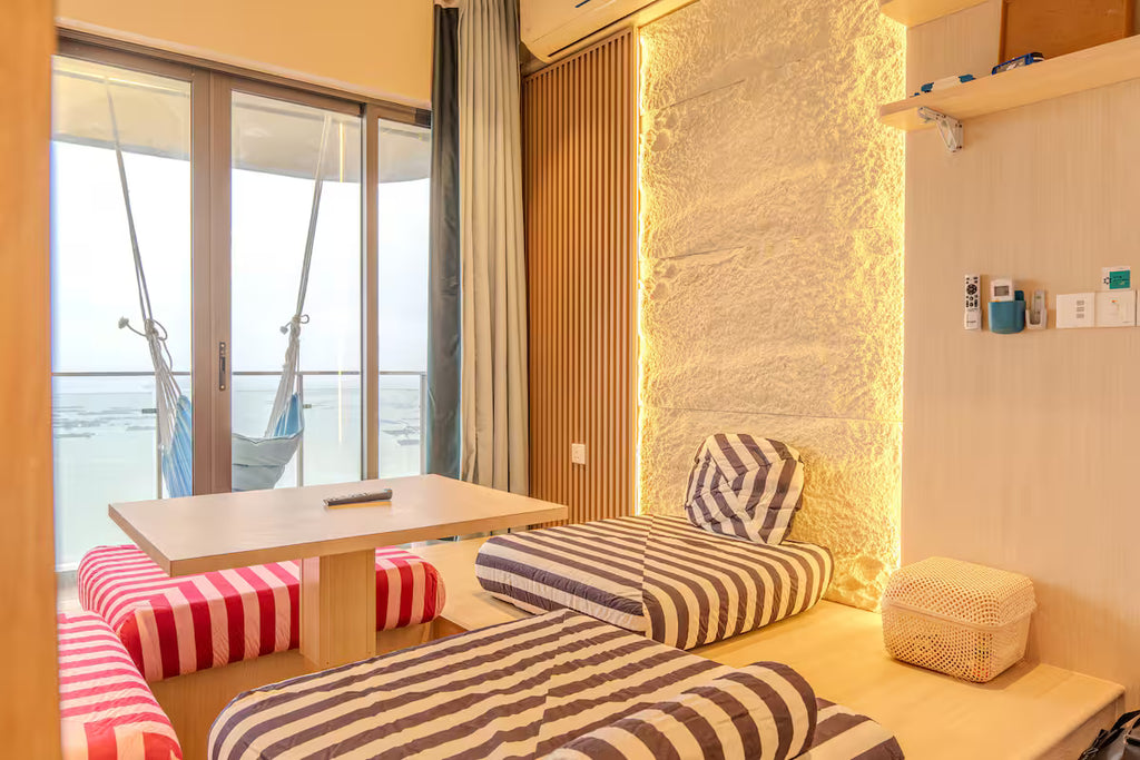 Japanese Tatami 2BR | Panoramic Sunset Sea View | Free Parking | Danga Bay